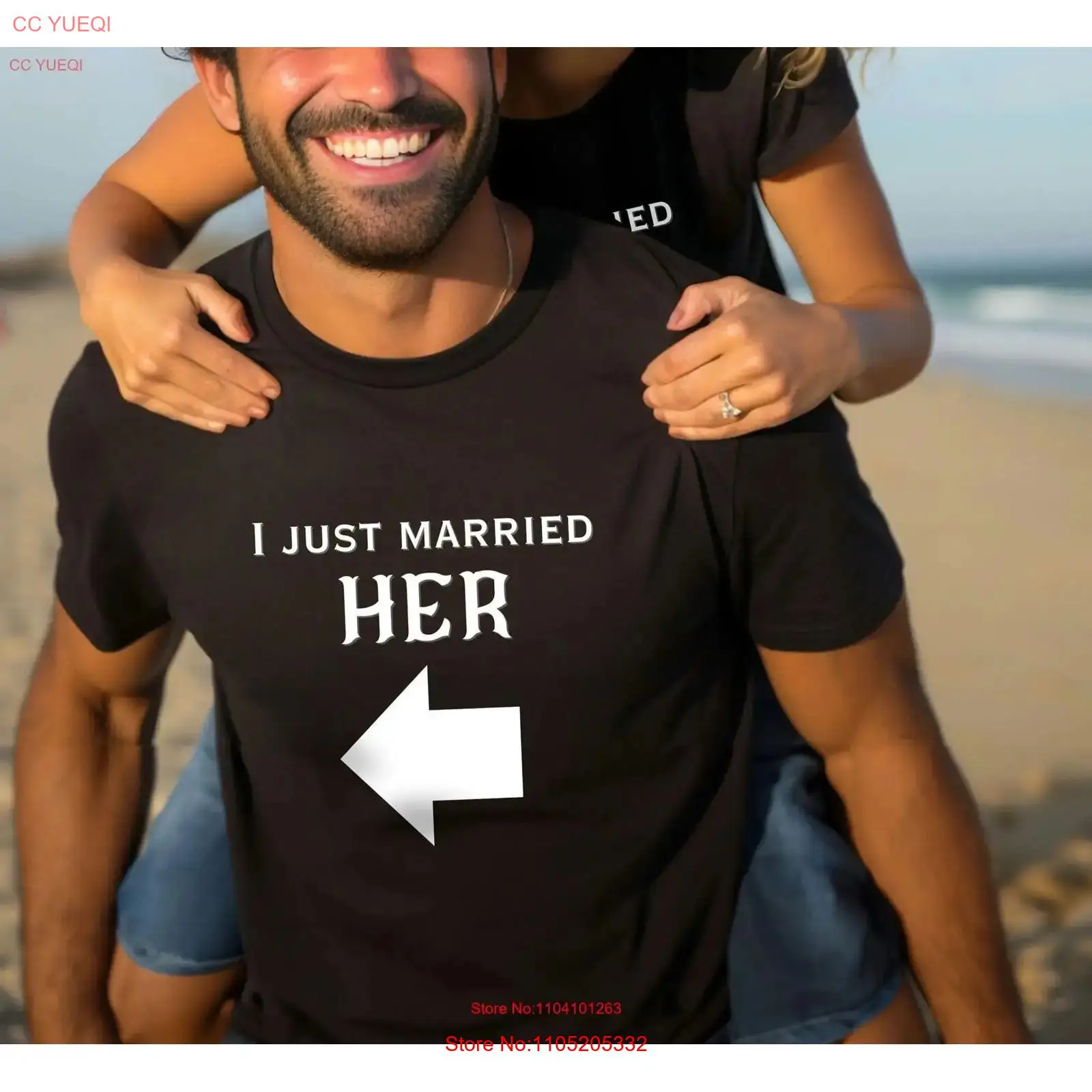 Men Grooming Usa - Just Married Matching Couple T Shirt