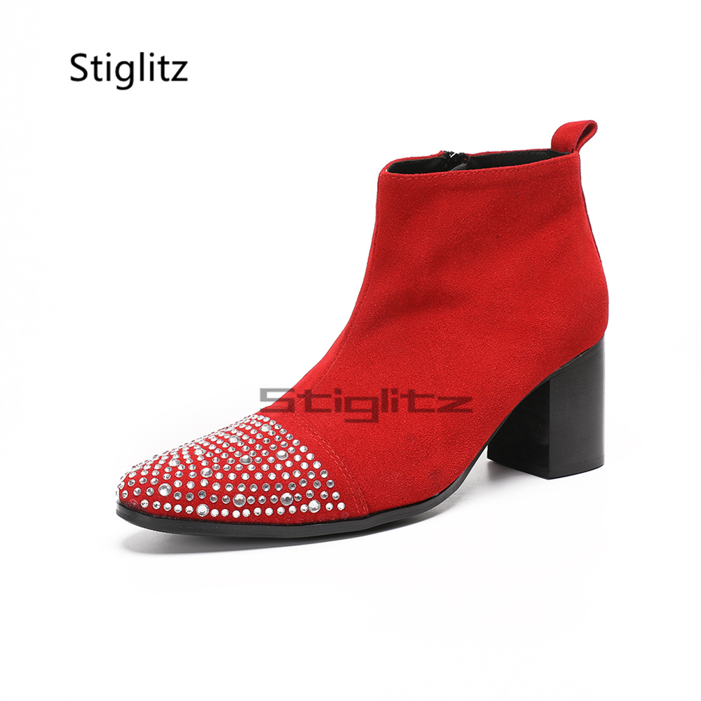 Rhinestone Pointed Toe Chelsea - огляд і ціна Men Grooming Usa