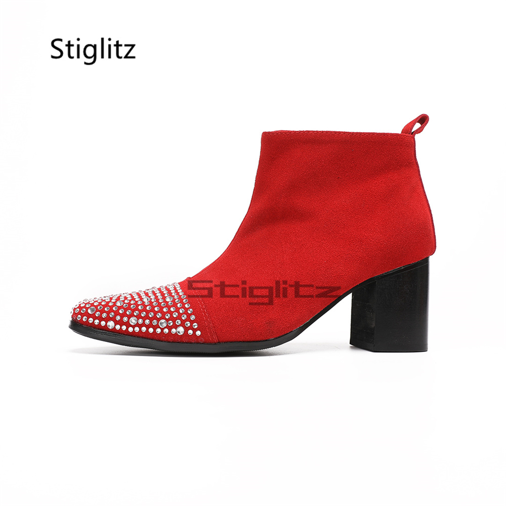 Rhinestone Pointed Toe Chelsea - огляд і ціна Men Grooming Usa