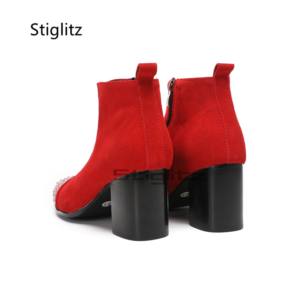 Rhinestone Pointed Toe Chelsea - огляд і ціна Men Grooming Usa