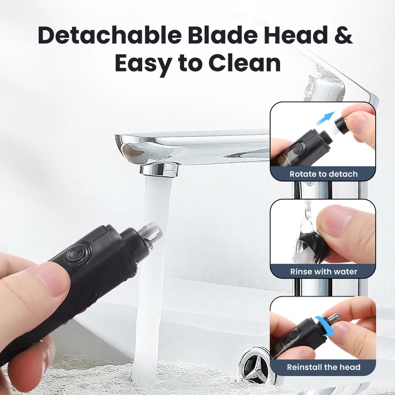 Rechargeable Nose Hair trimmer - огляд і ціна Men'S Grooming Nose And Ear