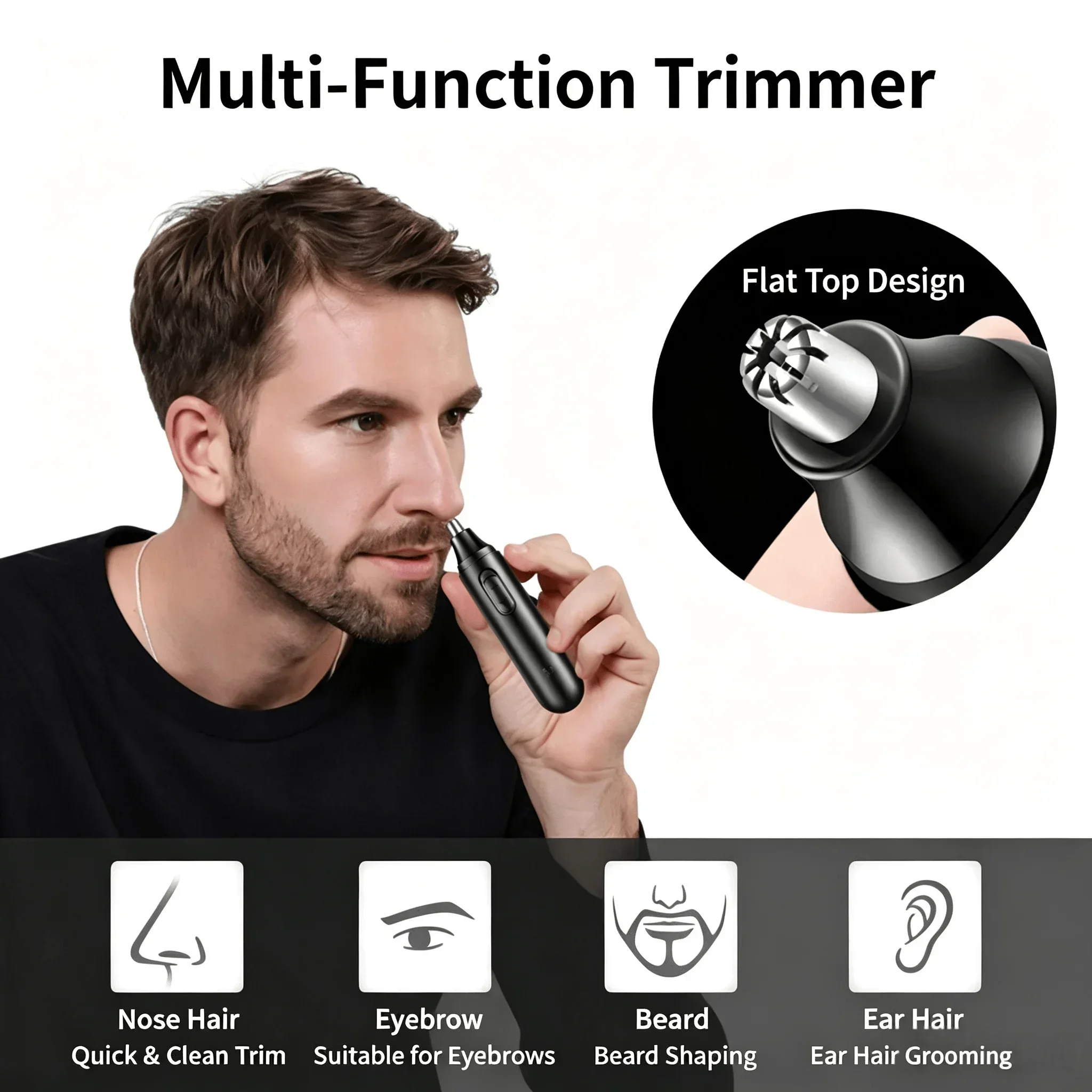 Pocket Electric Nose Hair Trim - огляд і ціна Men'S Grooming Nose And Ear