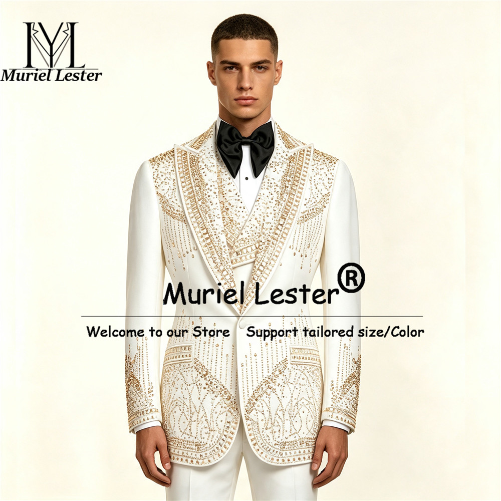 Luxury Men's Suits 3 Piece Set - огляд і ціна Men'S Grooming Kits
