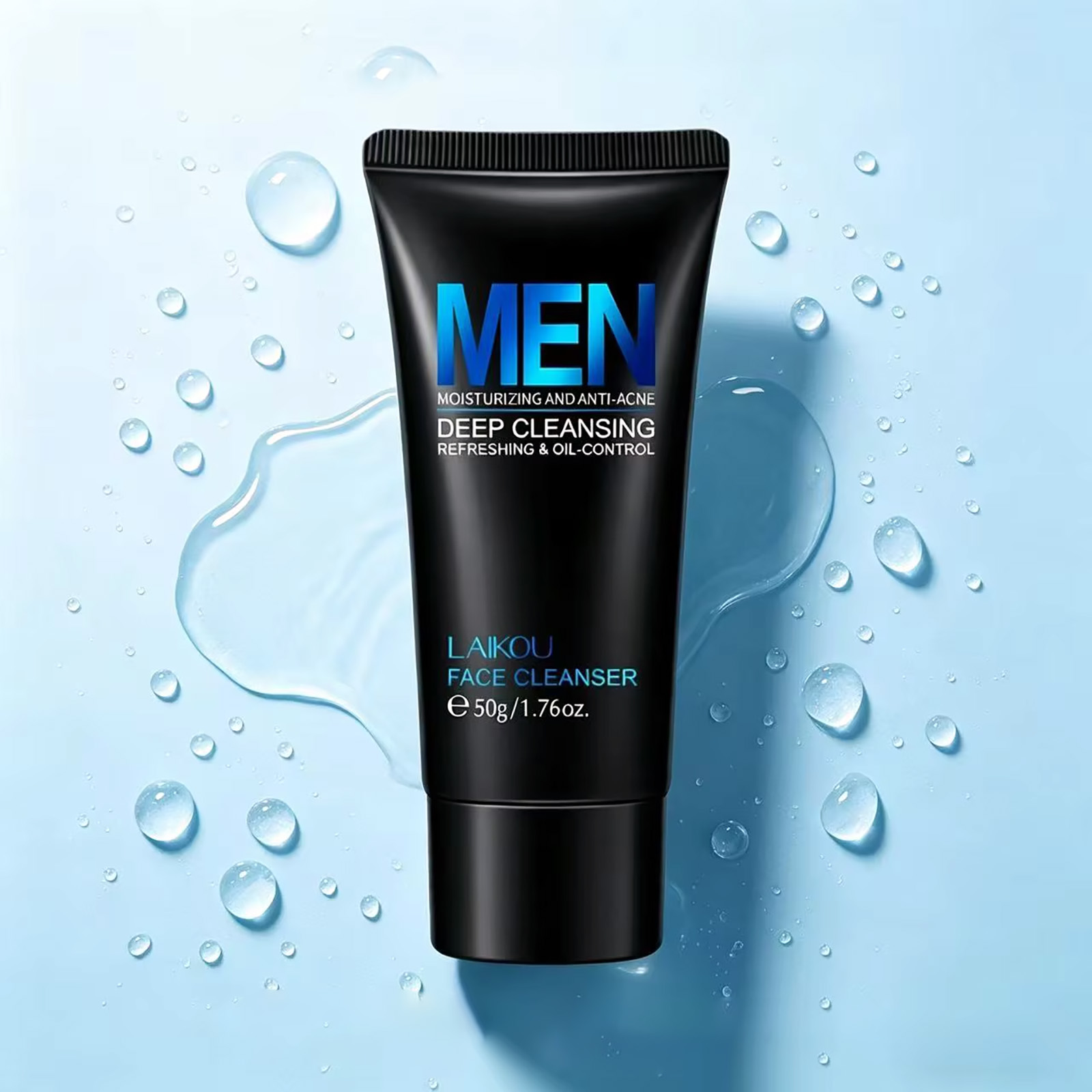 LAIKOU Men Facial Cleanser 50g - огляд і ціна Face Wash Mens