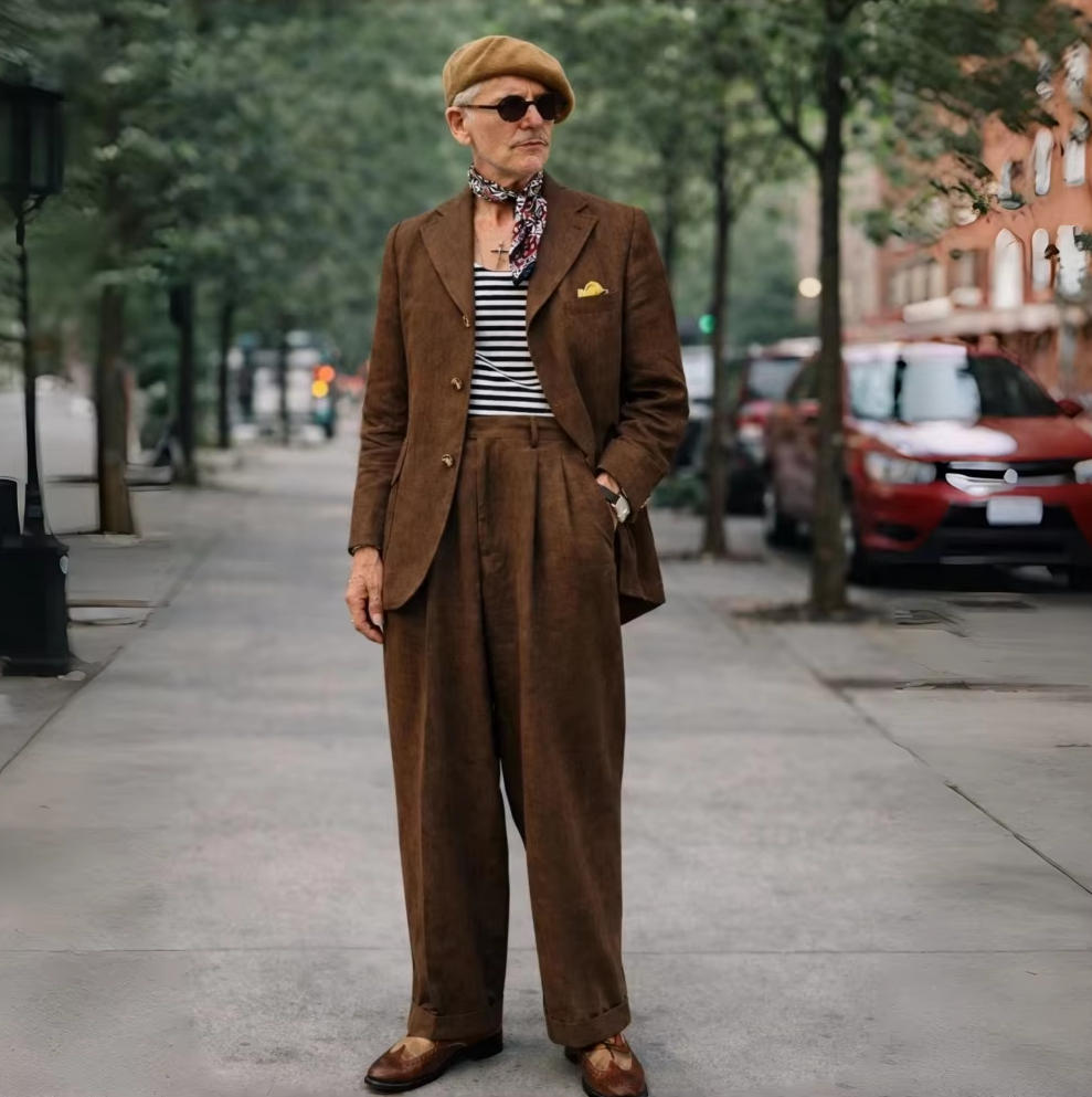 Brown Linen Men Suits 2 Pieces - огляд і ціна Men'S Grooming Daily