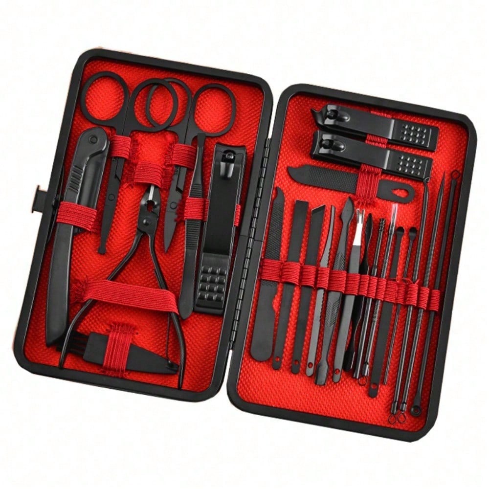 8/24pcs Professional Manicure  - огляд і ціна Mens Grooming Kit Case