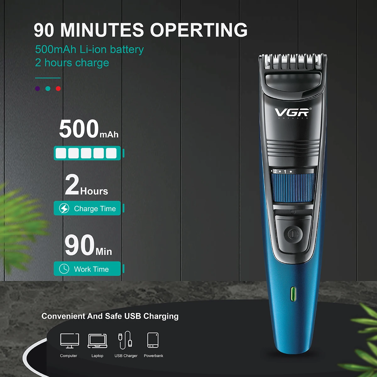 VGR 0.5-10mm Adjustable Beard  - огляд і ціна Face Wash Mens
