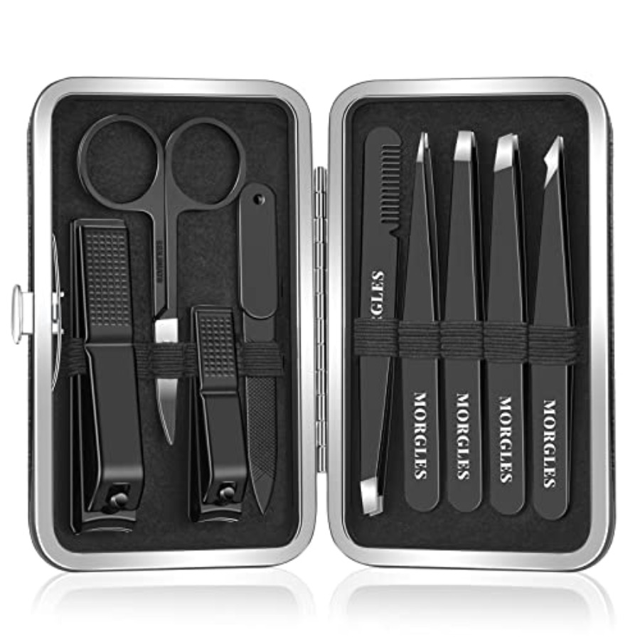 zz-Tweezers Set for Men 9 Pcs  - огляд і ціна Mens Grooming Kit Case